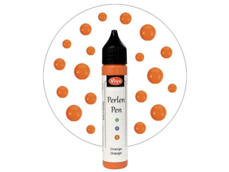 ViVA DECOR Stylo à perles, 28 ml, orange