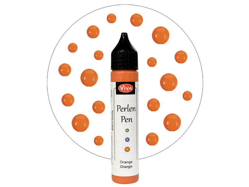 ViVA DECOR Stylo à perles, 28 ml, orange