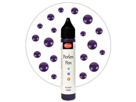 ViVA DECOR Stylo à perles, 28 ml, violet