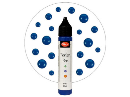 ViVA DECOR Stylo à perles, 28 ml, bleu