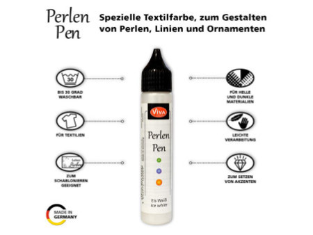 ViVA DECOR Stylo à perles, 28 ml, bleu