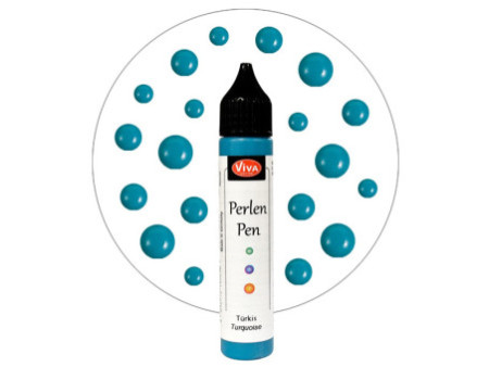 ViVA DECOR Stylo à perles, 28 ml, turquoise