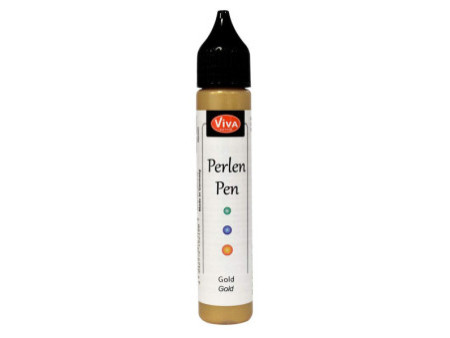 ViVA DECOR Stylo à perles, 28 ml, or