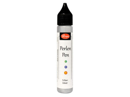 ViVA DECOR Stylo à perles, 28 ml, argent