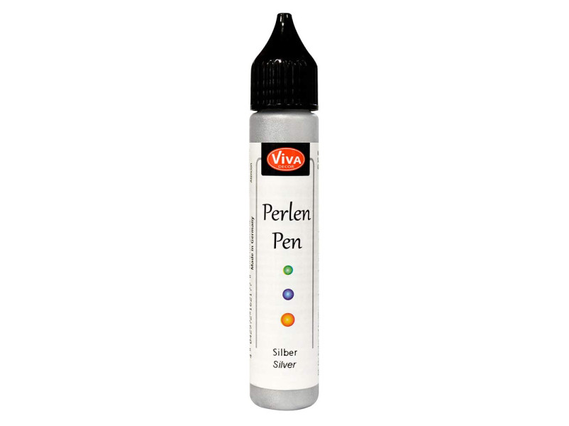 ViVA DECOR Stylo à perles, 28 ml, argent
