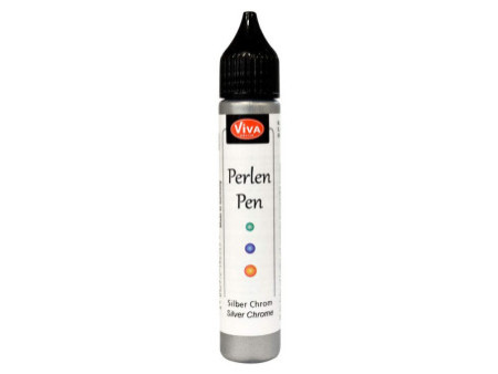ViVA DECOR Stylo à perles, 28 ml, argent chromé