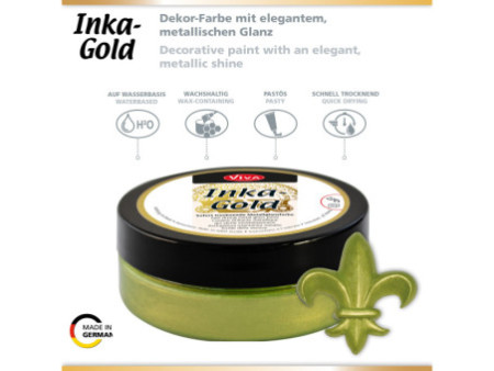 ViVA DECOR Cire Inka-Gold, 62,5 g, vert jaune