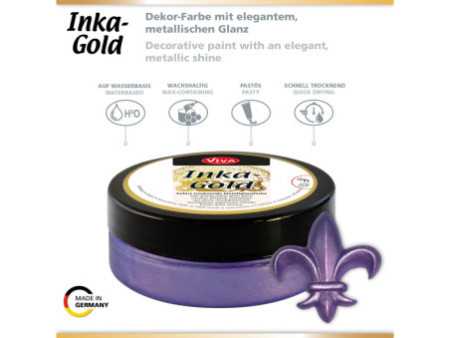 ViVA DECOR Cire Inka-Gold, 62,5 g, violet