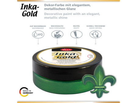 ViVA DECOR Cire Inka-Gold, 62,5 g, émeraude