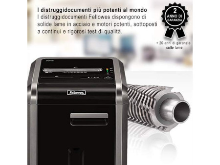 Fellowes Destructeur doc. Powershred 225I, bandes, fiche CH