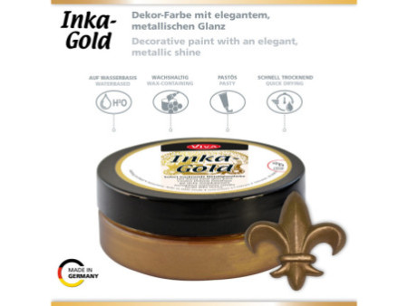 ViVA DECOR Cire Inka-Gold, 62,5 g, brun doré