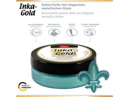 ViVA DECOR Cire Inka-Gold, 62,5 g, pétrole