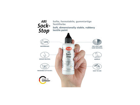 ViVA DECOR Peinture antidérapante ABS Sock-Stop, kiwi