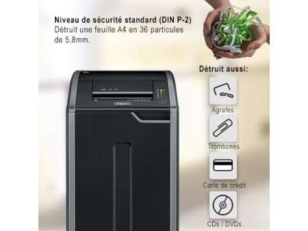Fellowes destructeur de documents Powershred 425i, bandes,