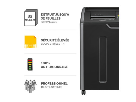 Fellowes Destructeur de docs. Powershred 425Ci, particule