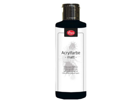 ViVA DECOR Peinture acrylique, 82 ml, noir