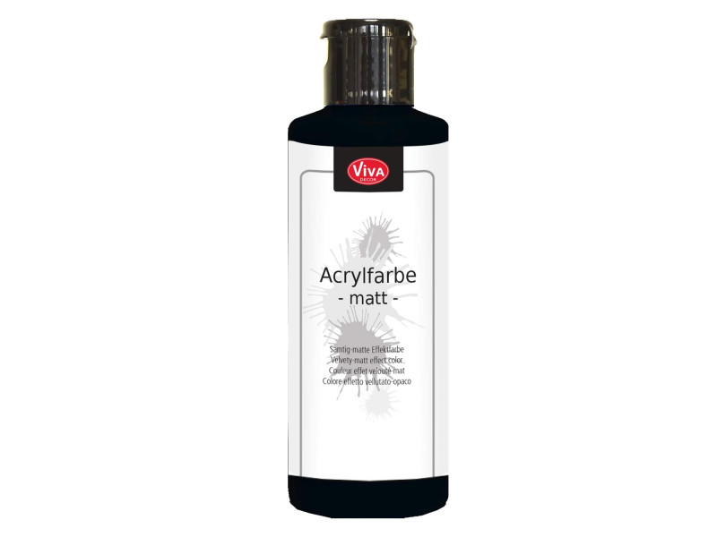 ViVA DECOR Peinture acrylique, 82 ml, noir