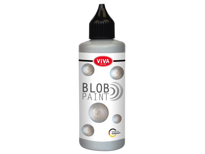 ViVA DECOR Blob Paint, 90 ml, argent métallisé