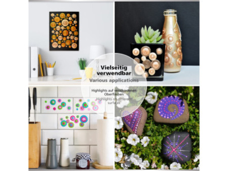 ViVA DECOR Blob Paint, 90 ml, paillettes cuivre