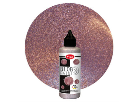 ViVA DECOR Blob Paint, 90 ml, paillettes d'or rose