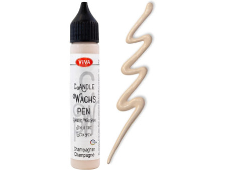 ViVA DECOR Candle Wachs Pen, 28 ml, champagne