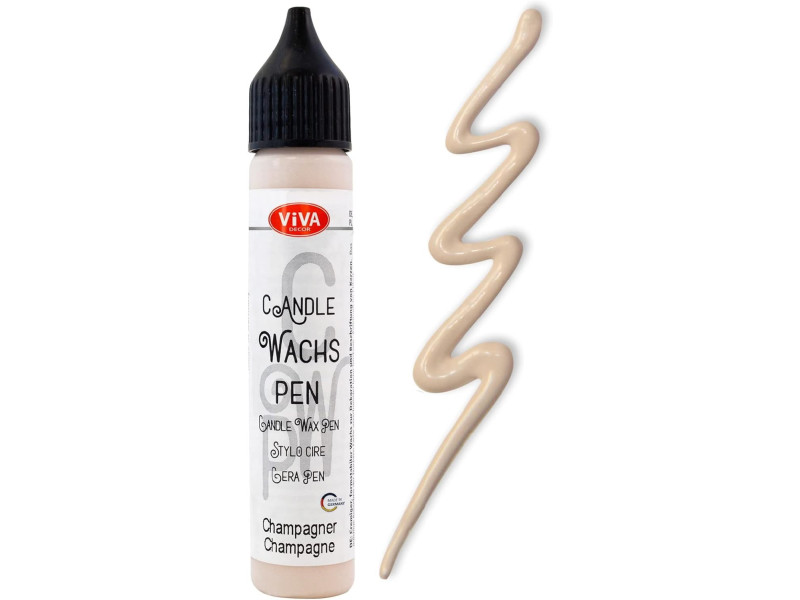 ViVA DECOR Candle Wachs Pen, 28 ml, champagne