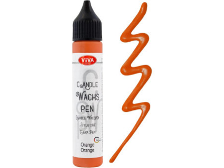 ViVA DECOR Candle Wachs Pen, 28 ml, orange