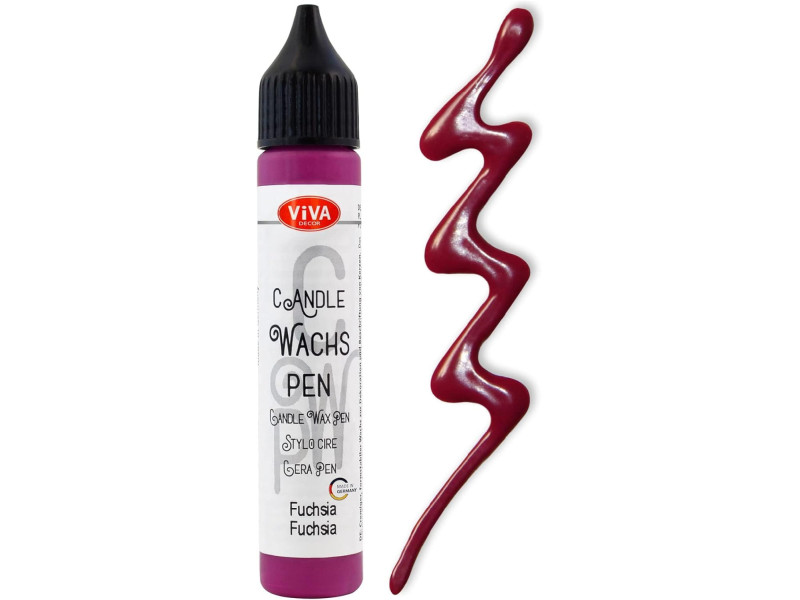 ViVA DECOR Candle Wachs Pen, 28 ml, fuchsia