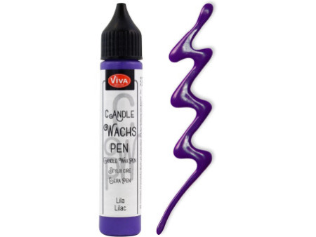 ViVA DECOR Candle Wachs Pen, 28 ml, violet