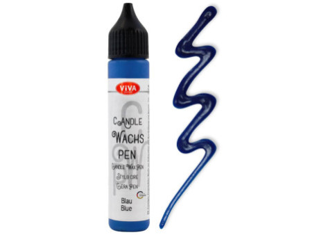 ViVA DECOR Candle Wachs Pen, 28 ml, bleu