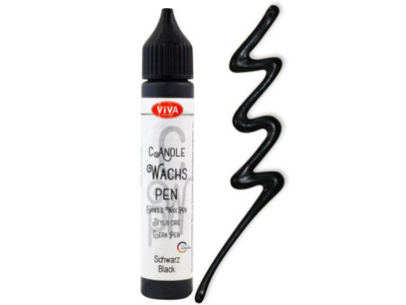 ViVA DECOR Candle Wachs Pen, 28 ml, noir