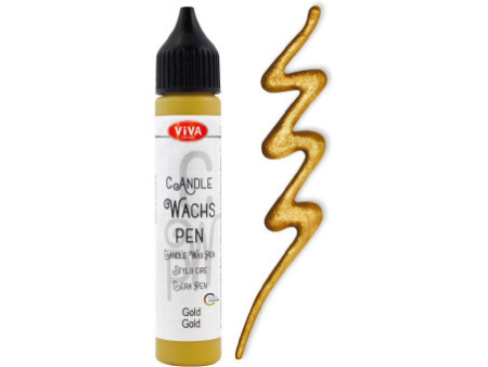 ViVA DECOR Candle Wachs Pen, 28 ml, or