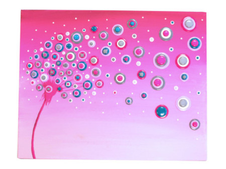 ViVA DECOR Set de peinture Blob Paint 'Pissenlit', 6 pièces