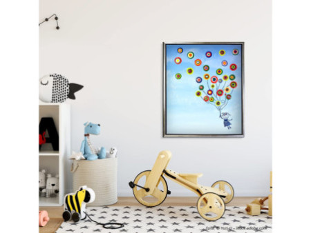 ViVA DECOR Set de peinture Blob Paint 'Fillette aux ballons'