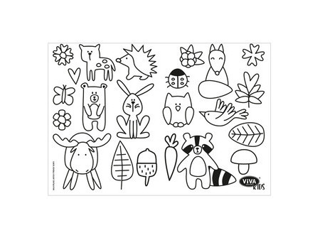 ViVA DECOR Kit Window Color Viva KIDS 'Nordic Friends'