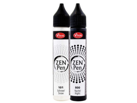ViVA DECOR Stylo à perle Zen Pen 'Yin & Yang', set de 2