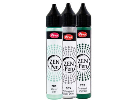 ViVA DECOR Stylo à perle Zen Pen 'Couleur du milieu',set de3