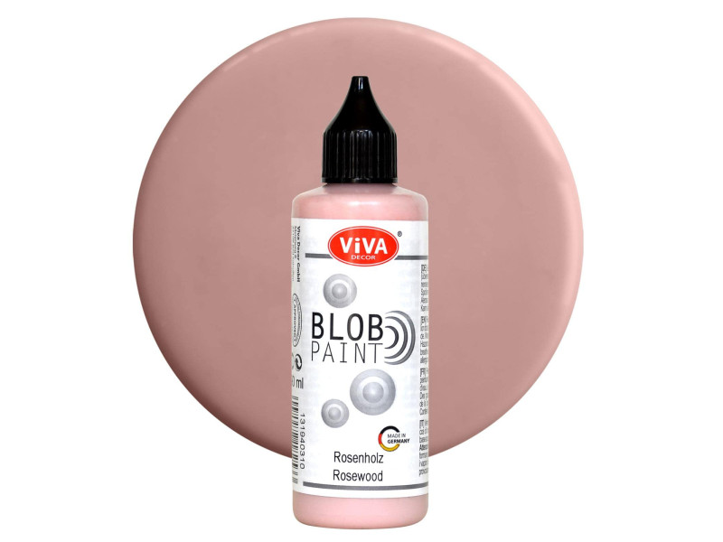 ViVA DECOR Peinture Blob Paint 90 ml, bois de rose