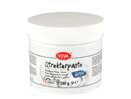 ViVA DECOR Pâte structurée grossière, blanc, 1.200 g