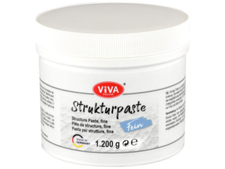ViVA DECOR Pâte structurée fine, blanc, 1.200 g