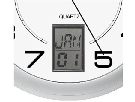 UNiLUX Horloge murale à quartz 'INSTINCT', argent