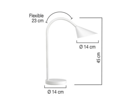 UNiLUX Lampe de bureau à LED SOL, couleur: blanc