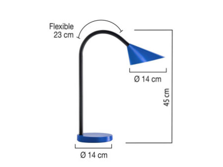 UNiLUX Lampe de bureau à LED SOL, couleur: bleu