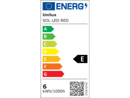 UNiLUX Lampe de bureau à LED SOL, couleur: rouge