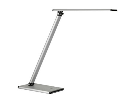 UNiLUX Lampe de bureau à LED TERRA, couleur: gris métallisé