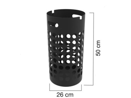 UNiLUX Porte-parapluie SLIM, en plastique, noir
