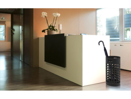 UNiLUX Porte-parapluie SLIM, en plastique, noir