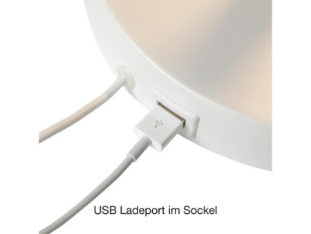 UNiLUX Lampe de bureau à LED VICKY, dimmable, hêtre/blanc