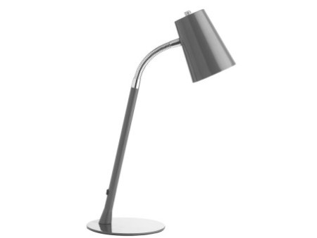 UNiLUX Lampe de bureau à LED FLEXIO 2.0, gris métallique