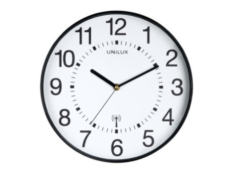 UNiLUX Horloge radio-pilotée 'WAVE', noir